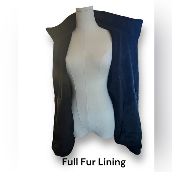 Free Country Fur Lined Hooded Soft Shell Jacket Women’s XL/XG Size 16 Black - Picture 7 of 10